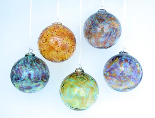 Multi-color transparent twist ornaments, colors come alive in a bright sunny window! Approx. 3"w x 4"h